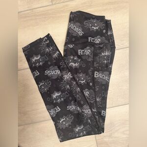Constantly Varied Gear Black and Gray Graphic Leggings